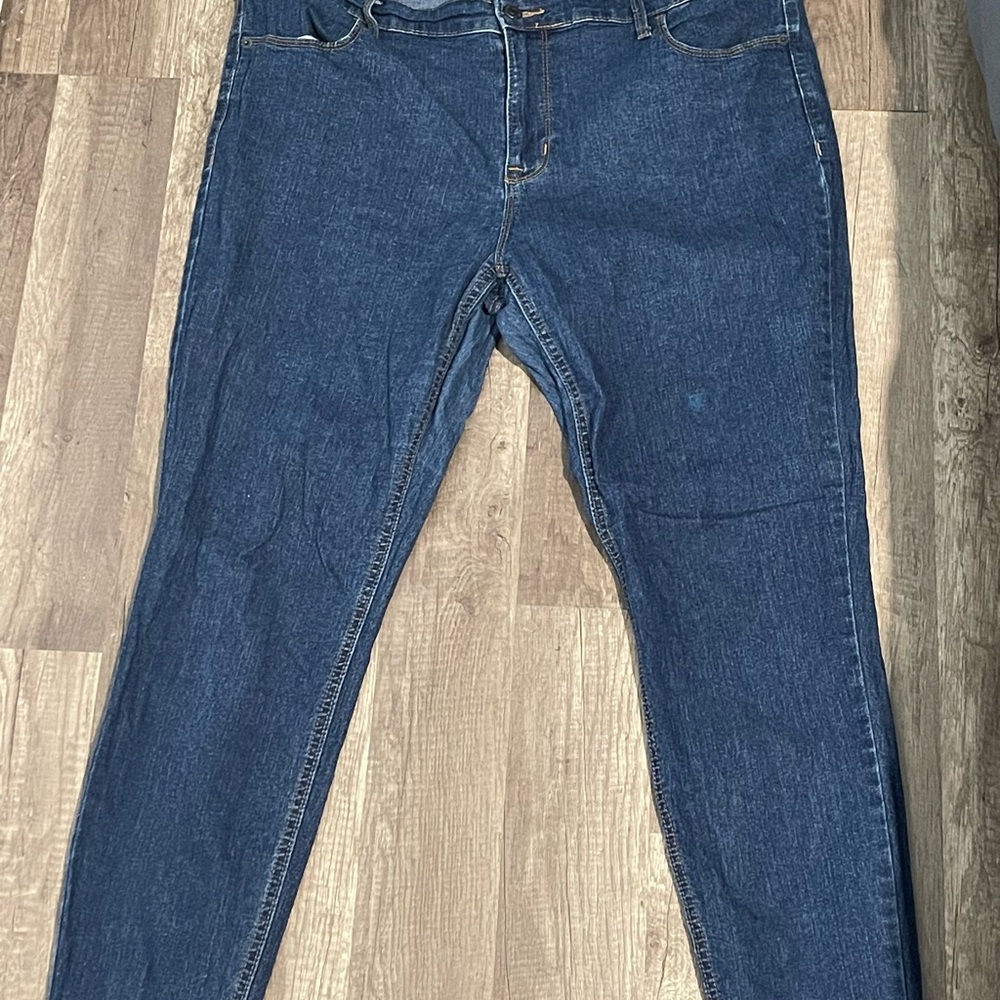 Old Navy super skinny mid rise Blue Denim Jeans | Size 16
